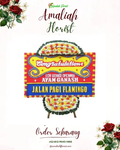 Bunga Papan Congratulation di Padang Bulan